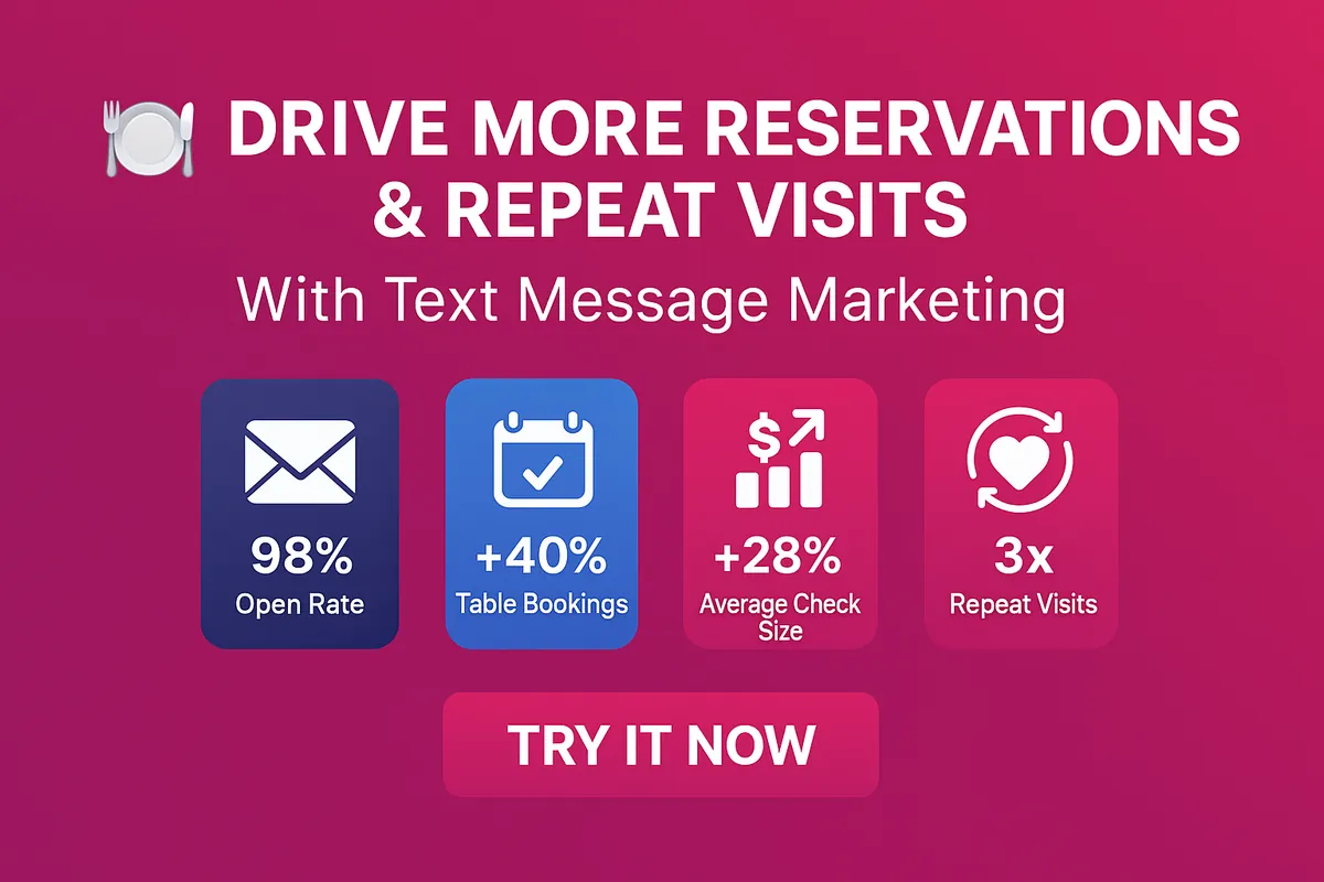 Drive More Reservations and Repeat Visits with SMS Marketing