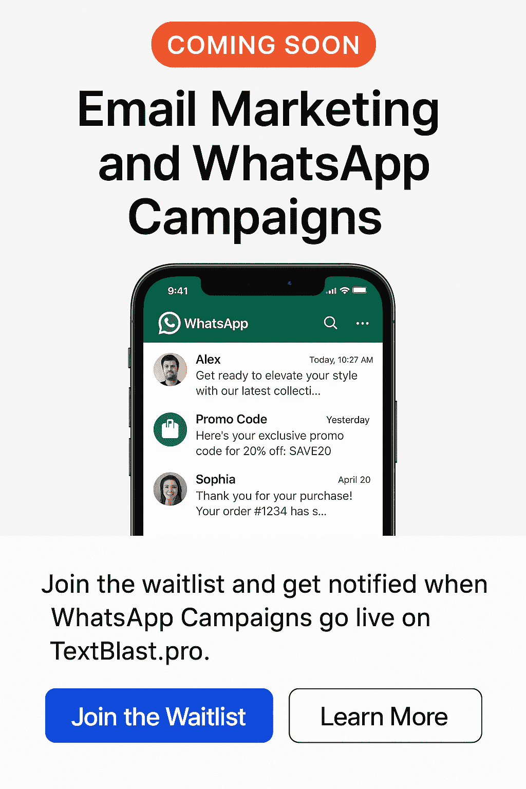 Preview of messaging campaign templates and workflows